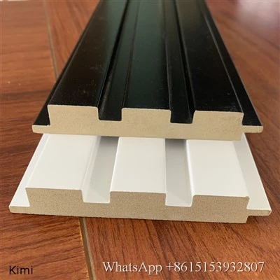 پانل های MDF Slatwall پانل های دیواری فلوت دار داخلی